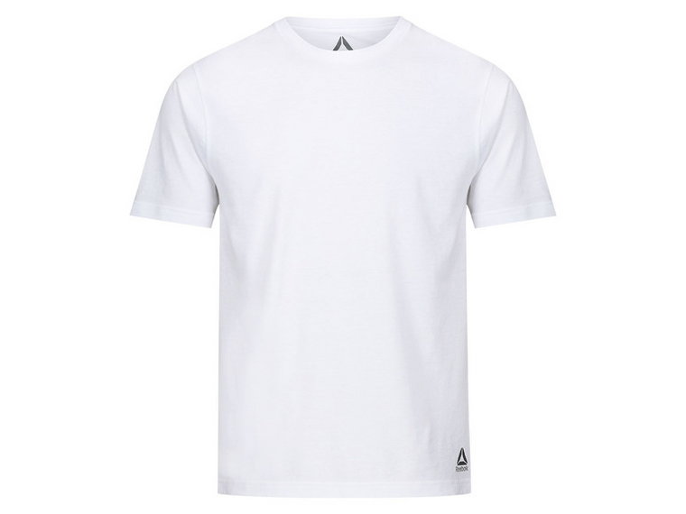 Reebok T-shirty męskie z bawełną, 2 sztuki (S, Biały)