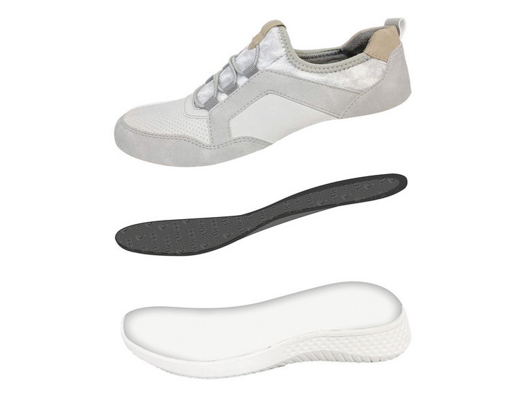 Damskie buty / saboty ze skórzaną podeszwą (40, Biały)