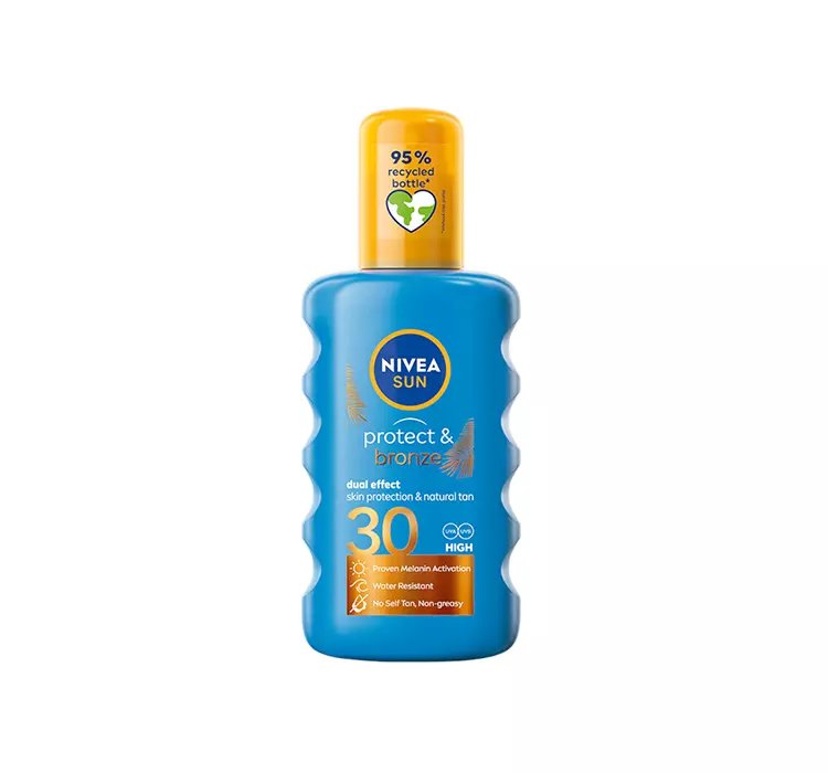 NIVEA SUN PROTECT & BRONZE SPRAY AKTYWUJĄCY OPALENIZNĘ SPF30 200ML