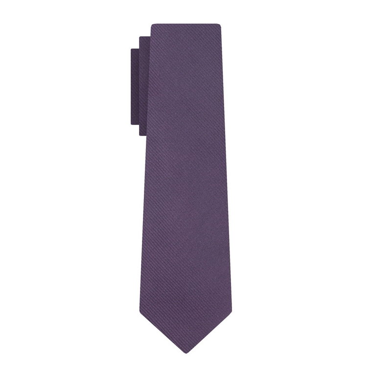 Krawat fioletowy w prążek EM