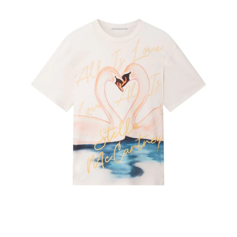 Całujące łabędzie T-shirty i Pola Stella McCartney