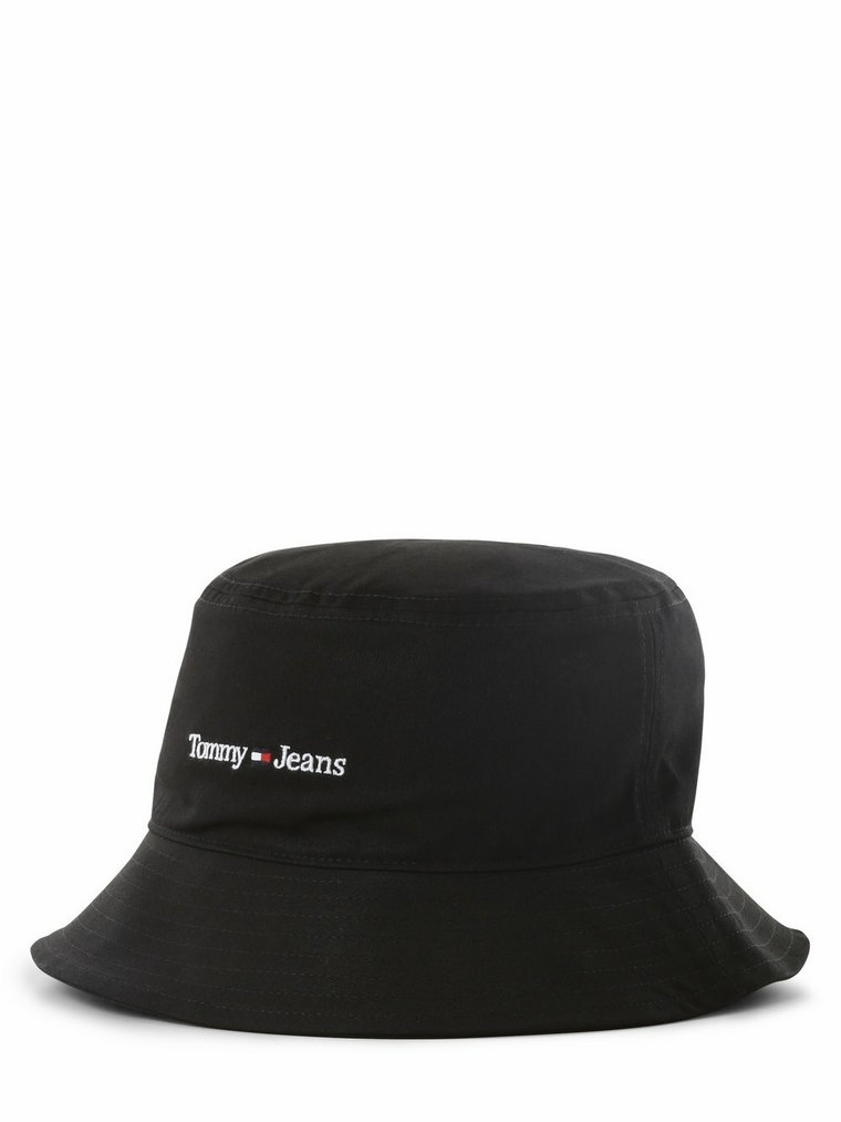 Tommy Jeans - Damski bucket hat, czarny