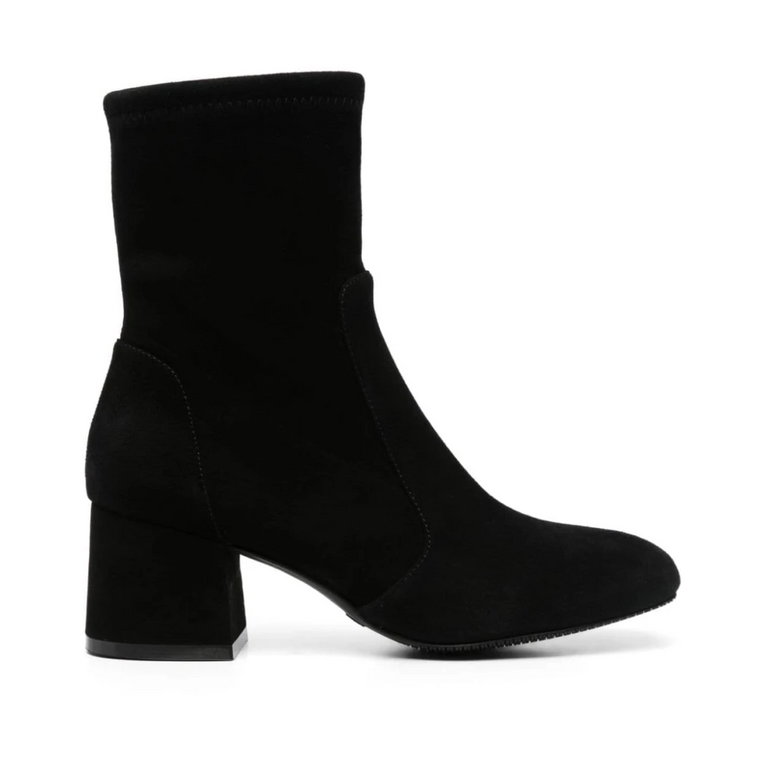 Czarne zamszowe botki 60mm Stuart Weitzman