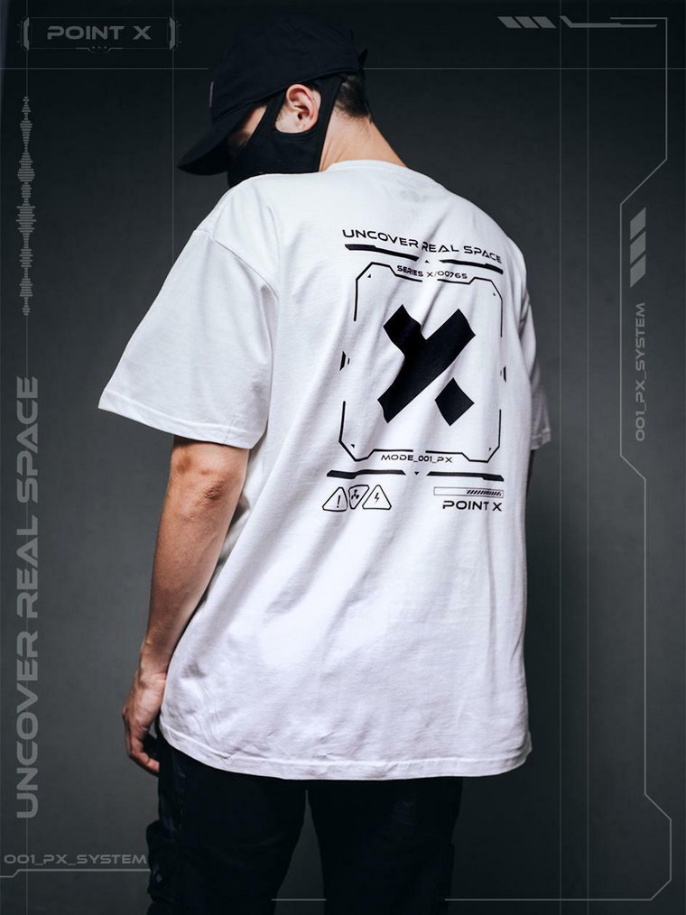 Koszulka Z Krótkim Rękawem Point X Tech Biała