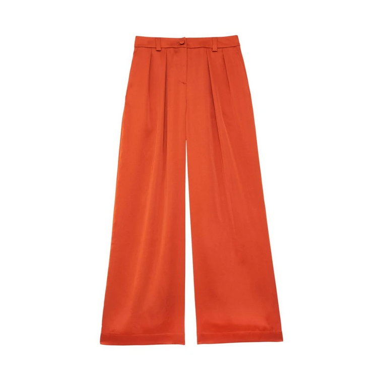 Luciano spalone pomarańczowe spodnie Ines De La Fressange Paris