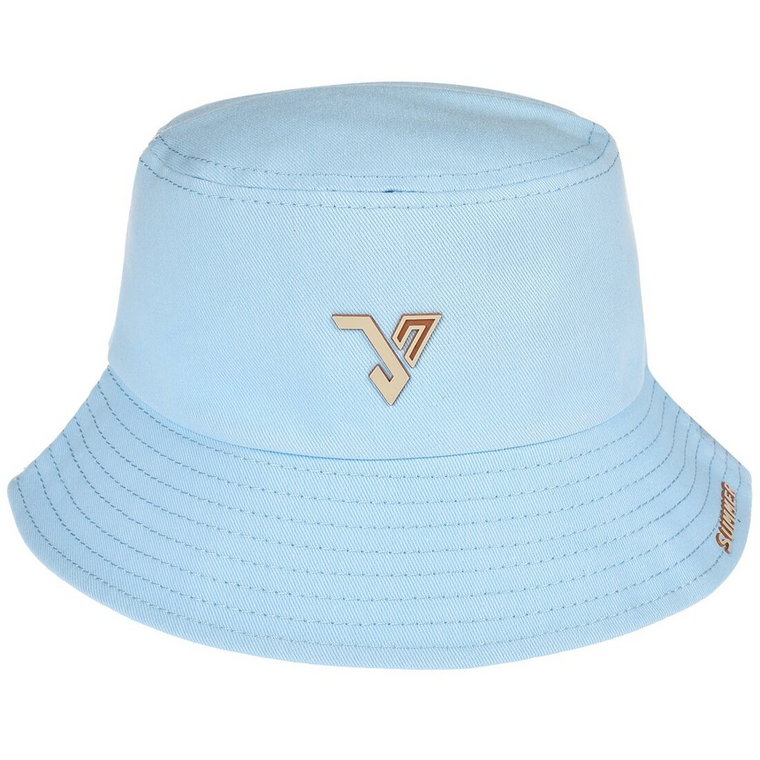 Niebieski Kapelusz dwustronny bucket hat modny kap-t-1