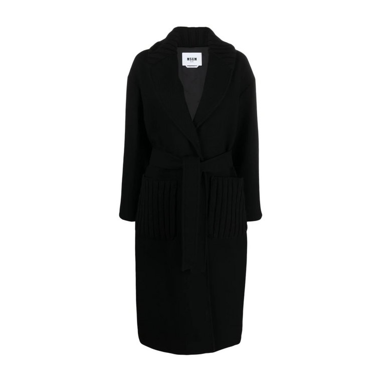 Msgm Coats Black Msgm