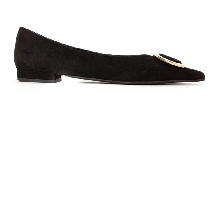 Eugenia Loafer Czarny Zamsz Roberto Festa