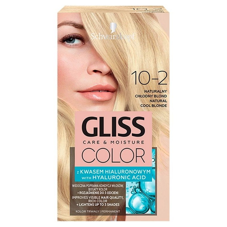 Gliss Color 10-2 Naturalny Chłodny Blond - farba do włosów 1szt.