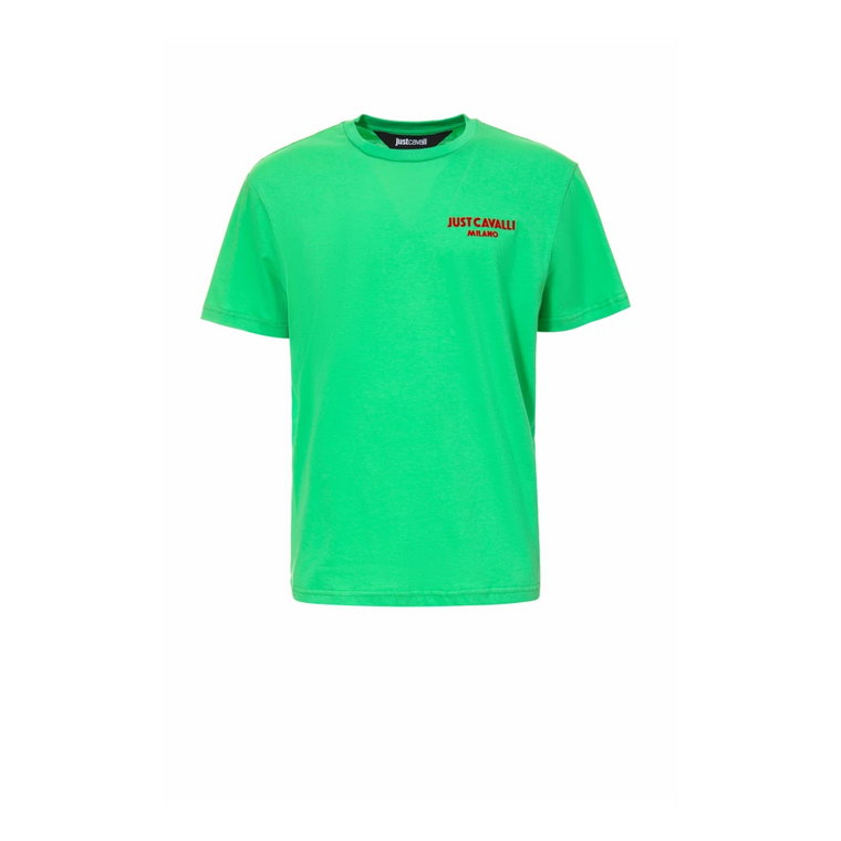 Zielone T-shirty i Pola dla Mężczyzn Roberto Cavalli