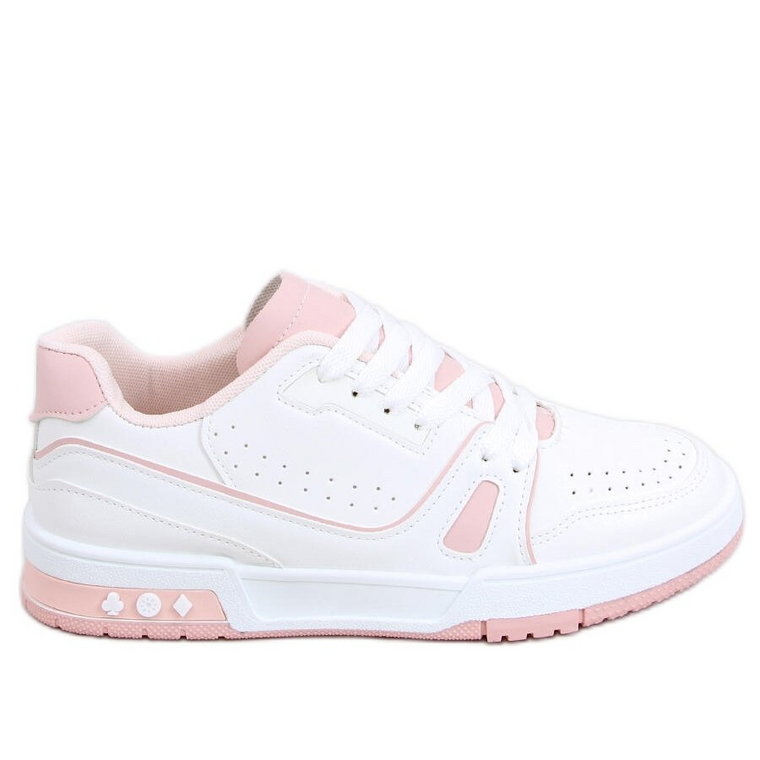 Sneakersy damskie Evans Pink białe różowe