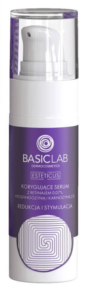 Basiclab Esteticus Korygujące serum 0,07% retinal, fitosfingozyna, karnozyna 2.0 30ml