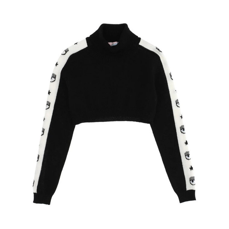 Chiara Ferragni Logomania Cropped Pullover Chiara Ferragni Collection