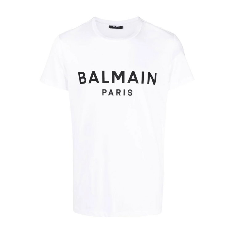 Białe T-shirty & Polosy dla mężczyzn Balmain