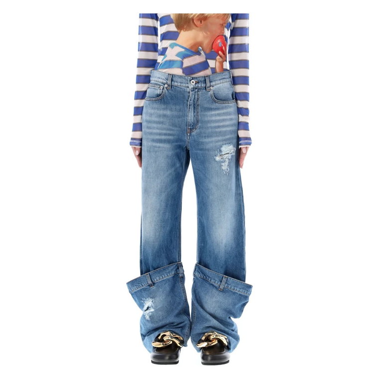 Stylowe Bucket Jeans dla Trendsetterów JW Anderson