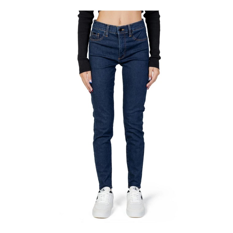 Niebieskie Jeansy z Kieszeniami Calvin Klein Jeans
