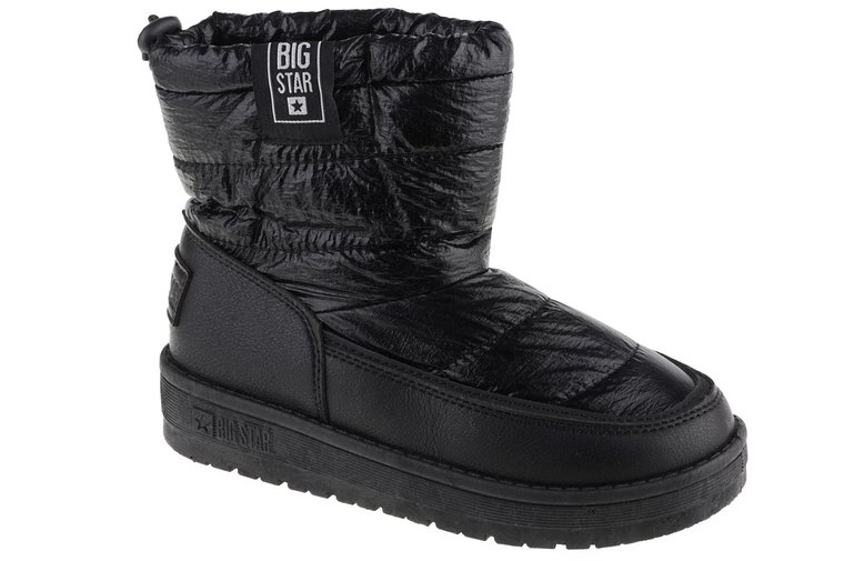 Big Star Kid's Shoes KK374220, Dla dziewczynki, Czarne, śniegowce, syntetyk, rozmiar: 28