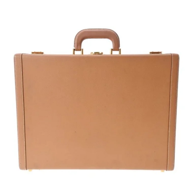 Pre-owned Leather briefcases Hermès Vintage