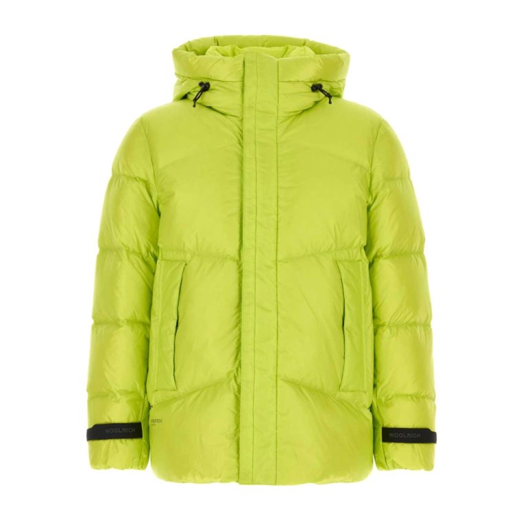 Puchowa kurtka w fluo żółtym Pertex Quantum Woolrich