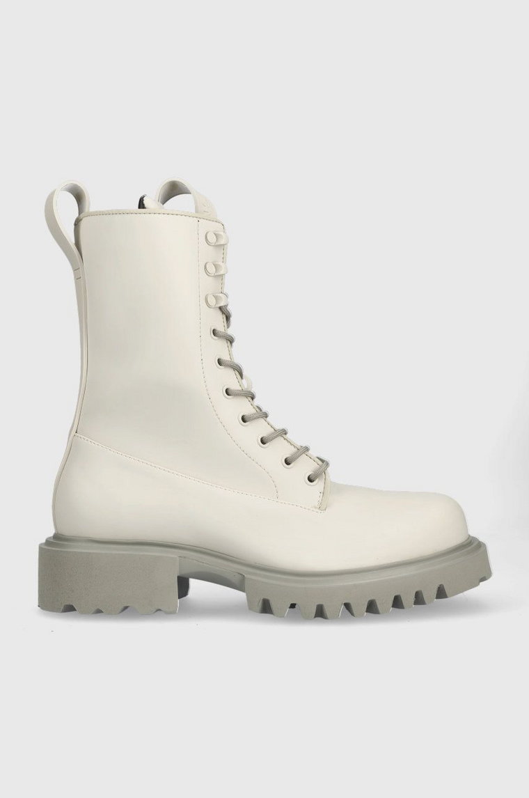 Rains trapery Palladium x Rains Show Combat Boot 22600 kolor szary