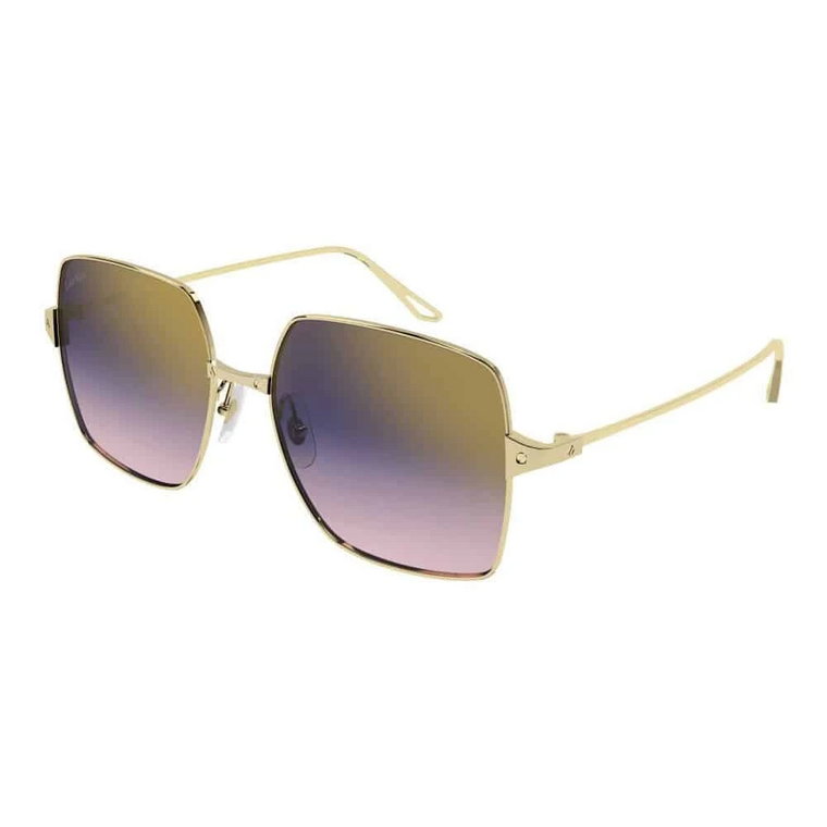 Złote Fioletowe Okulary Ct0297S Cartier