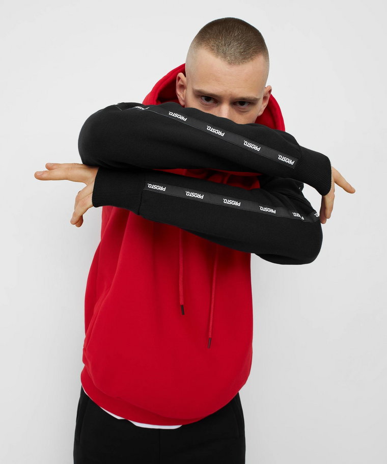 Hoodie Tapearm Red S