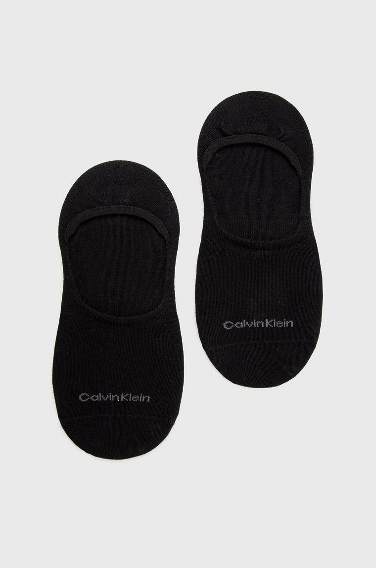 Calvin Klein skarpetki 2-pack damskie kolor czarny