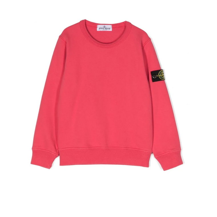 Hot Pink Sweatshirt dla dzieci Stone Island