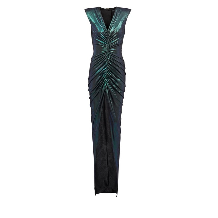 Draped dress in iridescent jersey Balmain