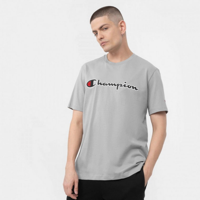 Męski t-shirt z nadrukiem CHAMPION ROCHESTER Crewneck T-shirt - szary