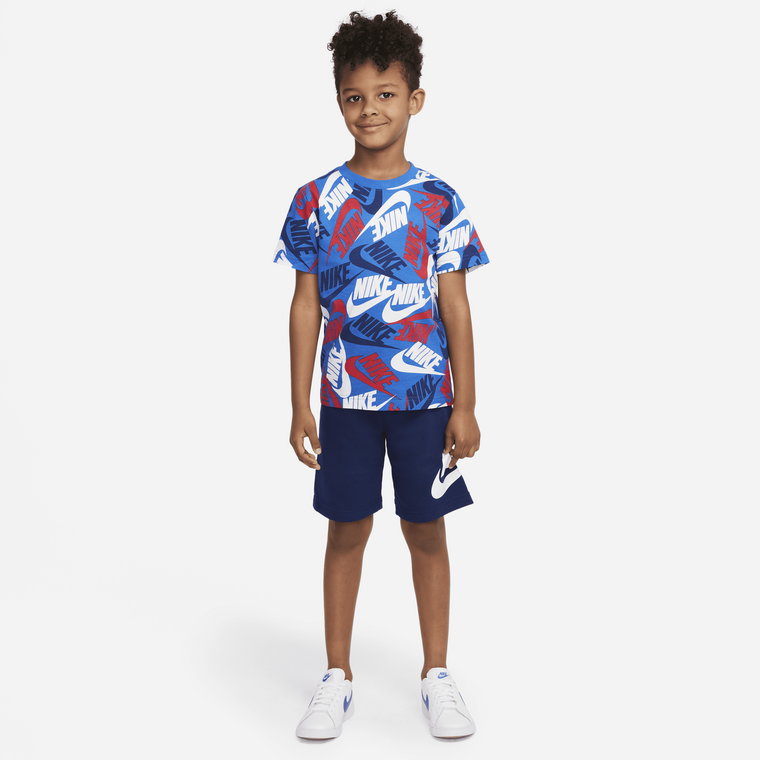 Zestaw T-shirt i spodenki dla małych dzieci Nike Sportswear - Wielokolorowe