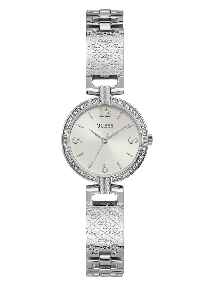 Guess Zegarek kwarcowy "Mini Luxe" w kolorze srebrnym