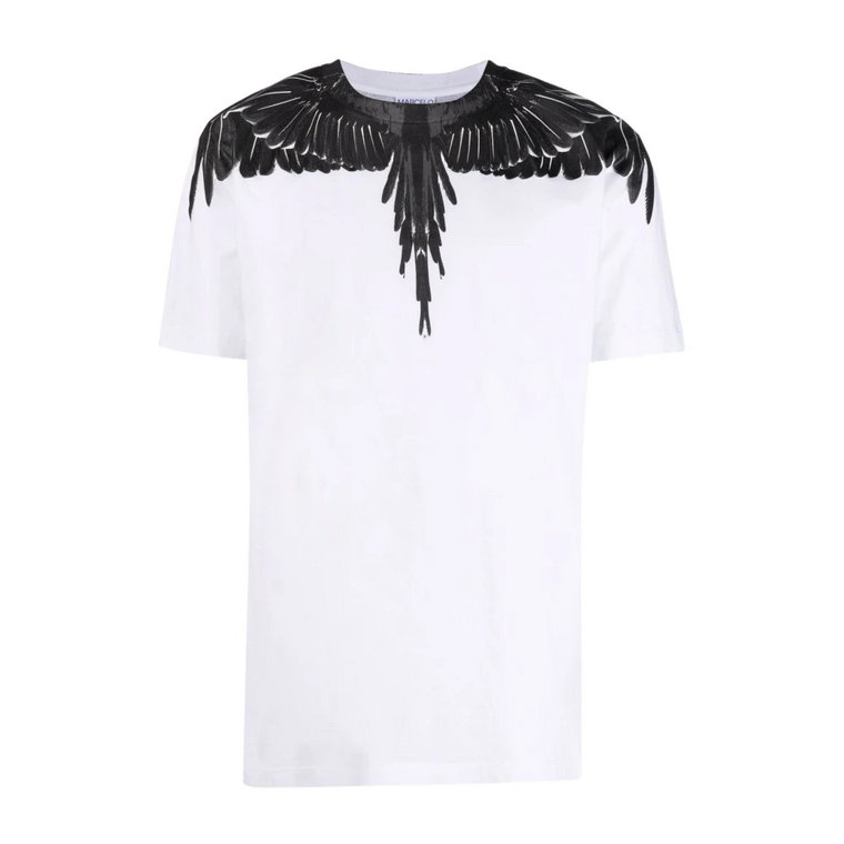 Koszulka z nadrukiem Wings z organicznej bawełny Marcelo Burlon