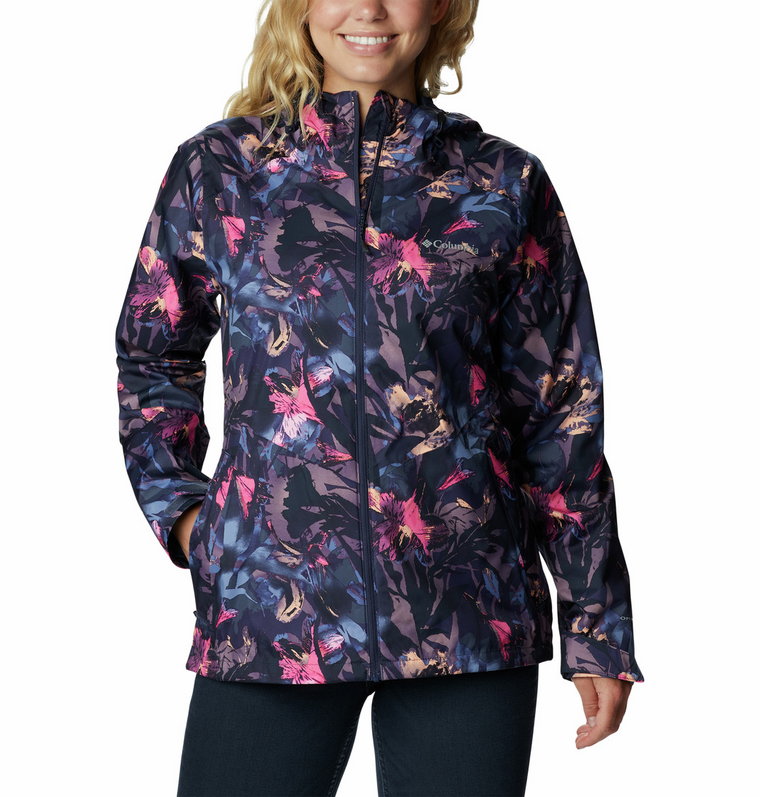 Damska kurtka przeciwdeszczowa Columbia Inner Limits II Jacket nocturnal floriculture - XS