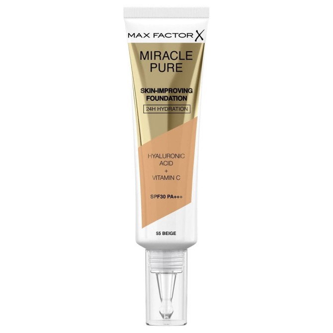 Max Factor Miracle Pure SPF30 PA+++ podkład poprawiający kondycję skóry 55 Beige 30ml