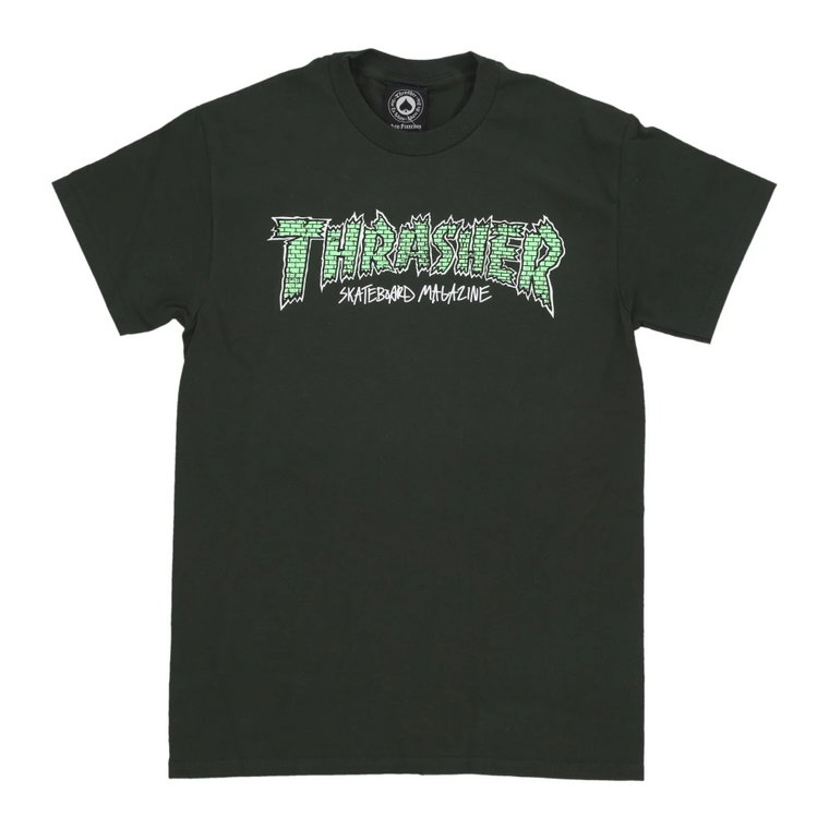 Zielony T-shirt Streetwear Thrasher