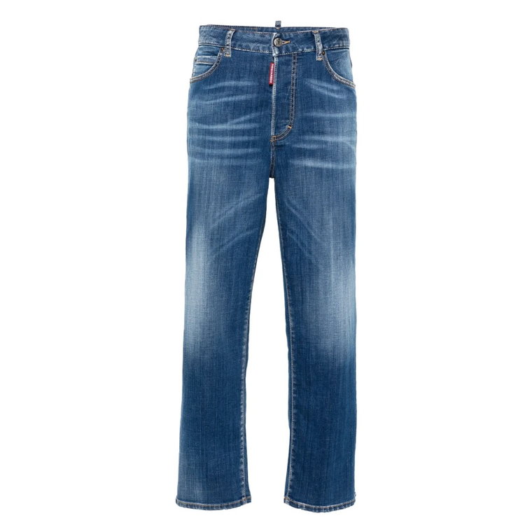 Slim Fit Stretch Jeans Bawełniane Dsquared2