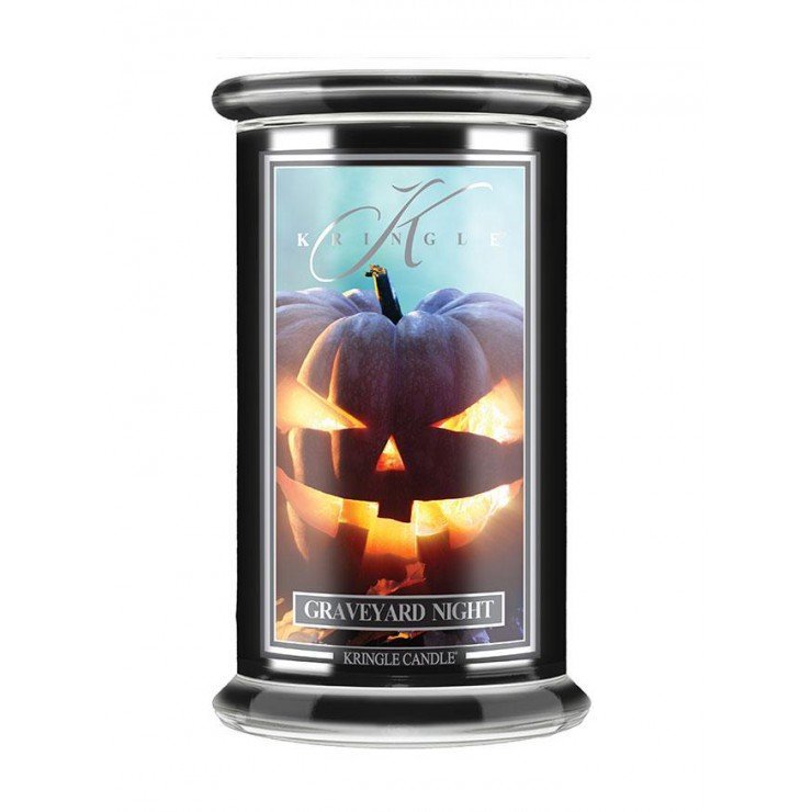 Graveyard Night - Kringle Candle - duża świeca z dwoma knotami (624g) - seria Halloween