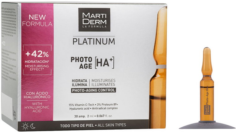 Ampułki MartiDerm Platinum Photo-Age Ampollas HA+ 30 szt x 2 ml (8437000435440). Serum do twarzy