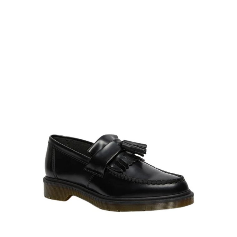 Czarne płaskie buty - Stylowy model Dr. Martens