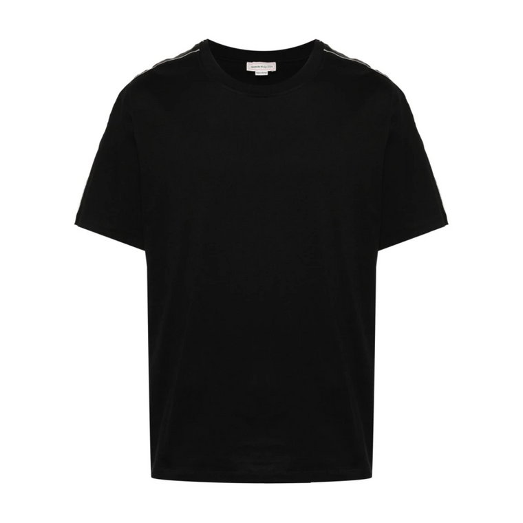 Czarna Koszulka z Logo Alexander McQueen