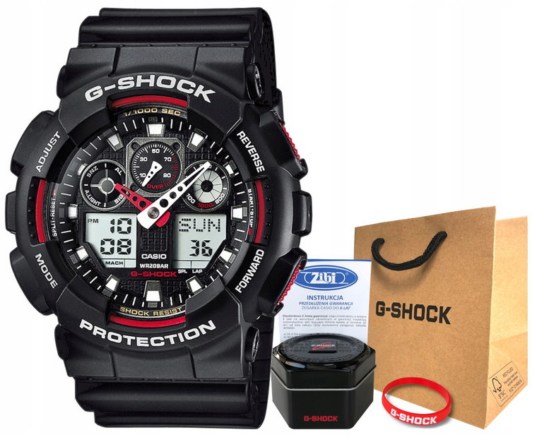 Zegarek Casio G-shock GA-100-1A4ER 20BAR hologram