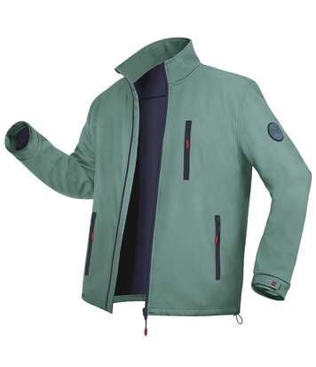 Kurtka z podszewką z mikropolaru Softshell Mężczyzna Atlas for Men - Kolor : Niebieski - Rozmiar : 4XL