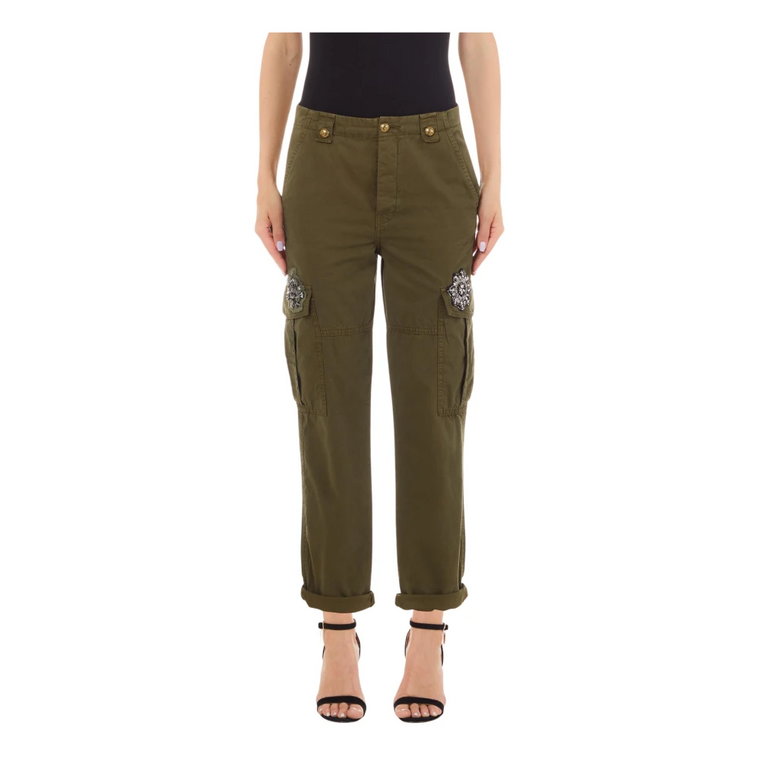 Cargo Wilde Patch Spodnie Cropped Liu Jo