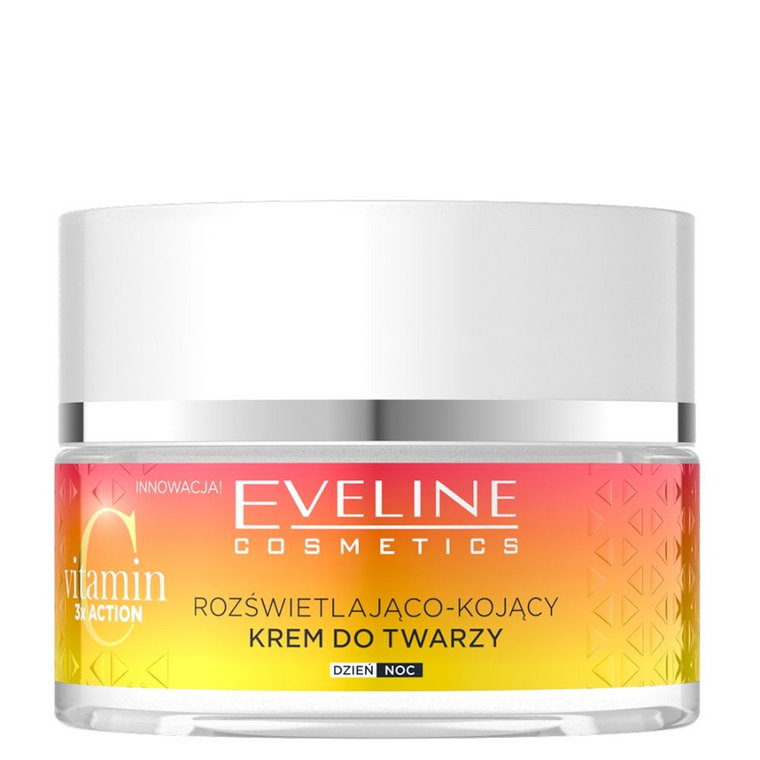 Eveline Vitamin C 3 x Action Rozświetlająco-kojący krem na dzień i na noc 50ml