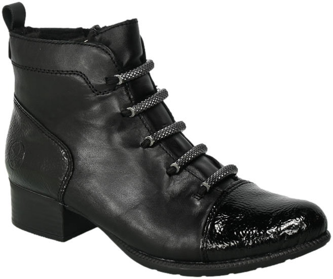 Botki Rieker 78655-00 Black Skóra