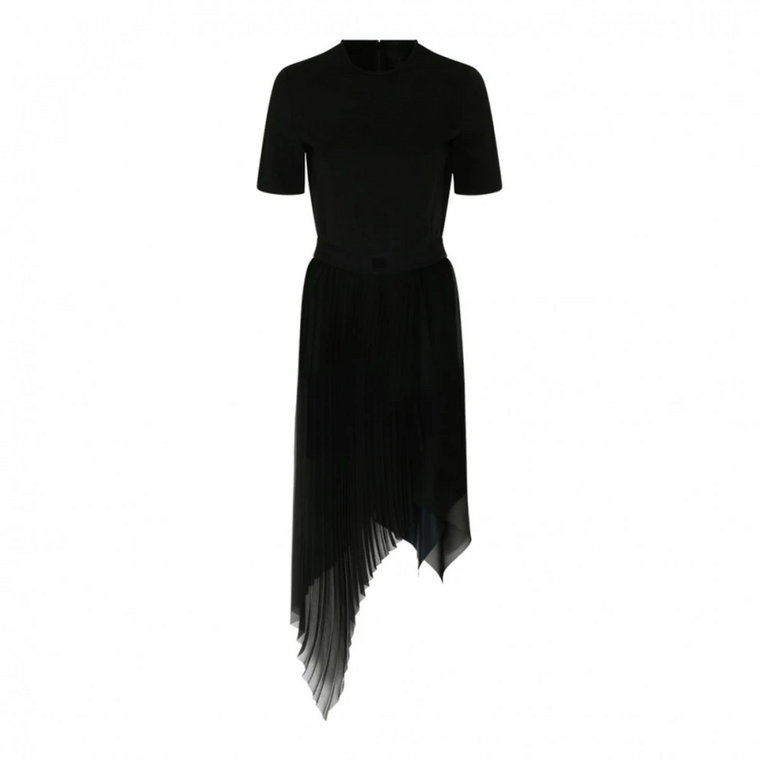Czarna Asymetryczna Sukienka Midi Givenchy