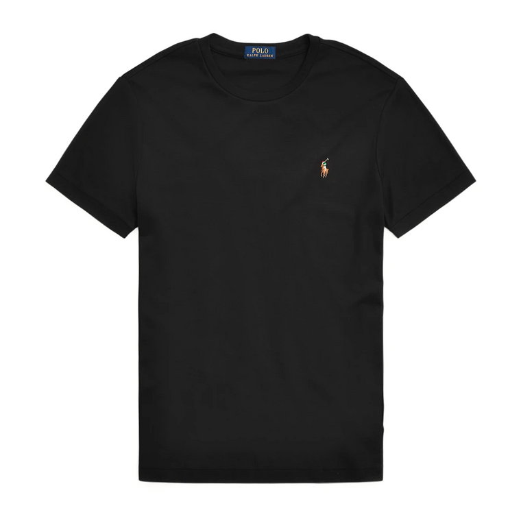 Czarna T-Shirt Slim Fit dla Mężczyzn Ralph Lauren