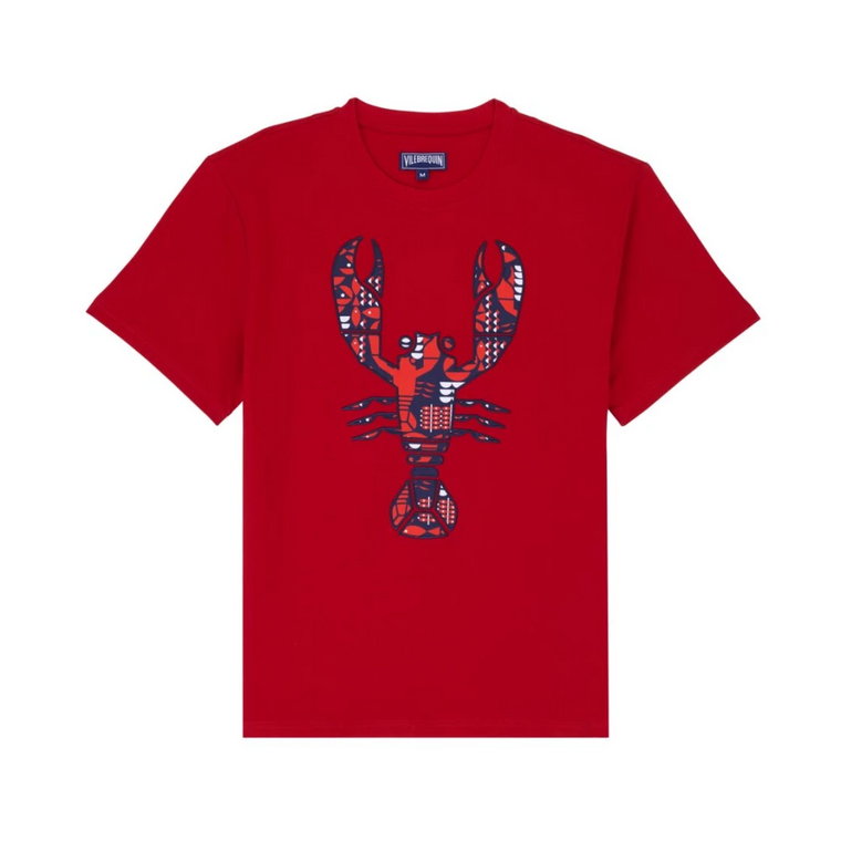 Oversized T-shirt Graphic Lobsters Mężczyźni Vilebrequin