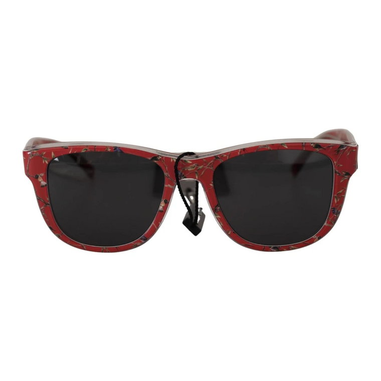 Piękne czerwone okulary przeciwsłoneczne dla kobiet Dolce & Gabbana